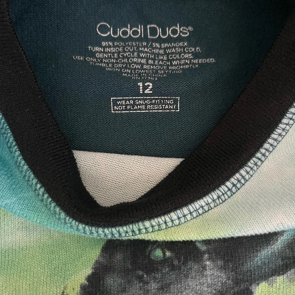 Cuddl Duds Kids Dinosaur Pajama Set - Picture 3 of 3